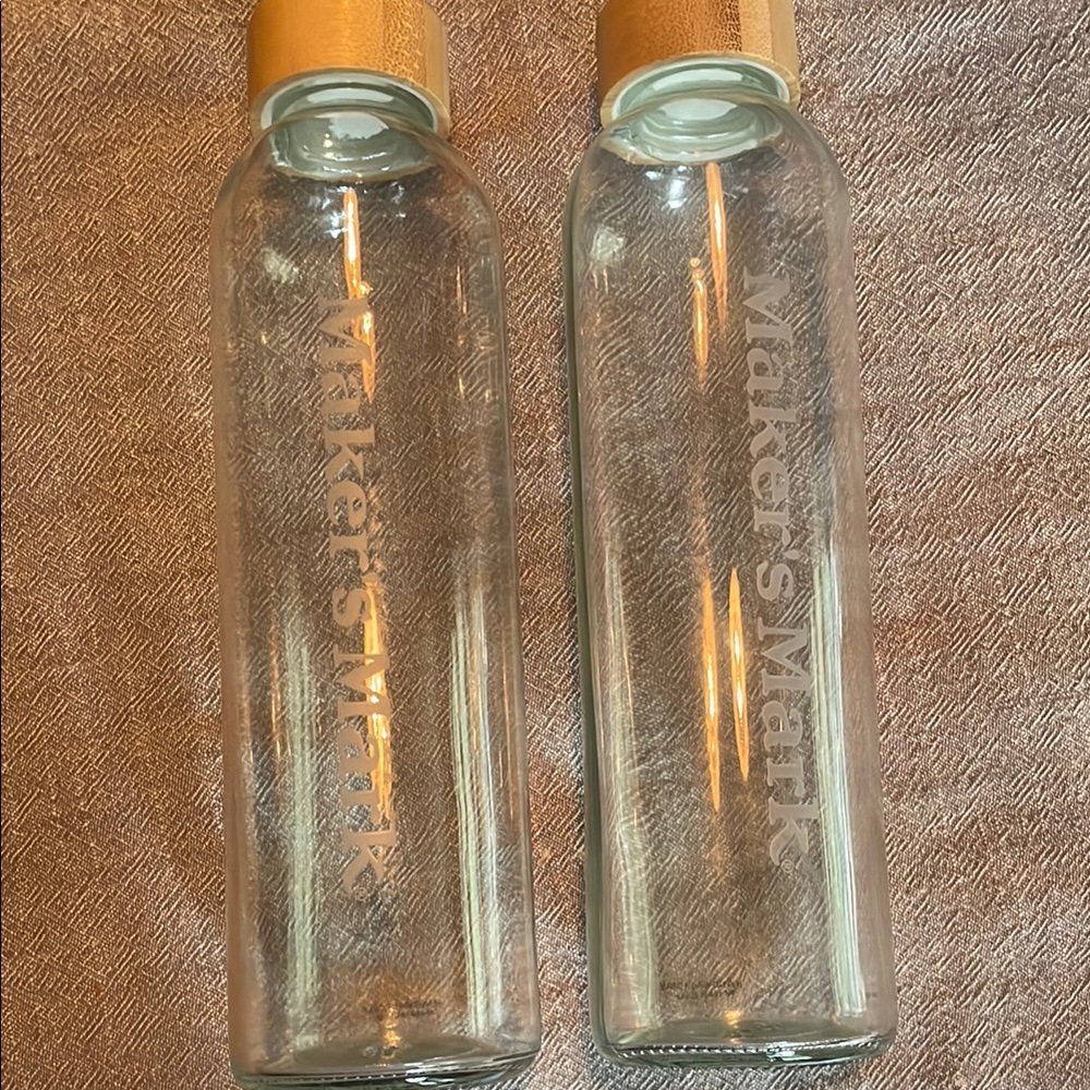 Maker's Mark Glass Bottles with wooden Caps